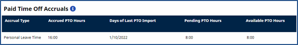 PTO Accrual